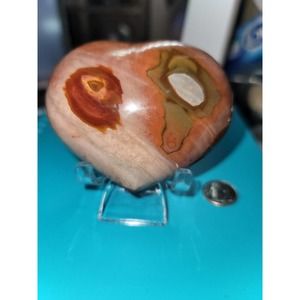 Polychrome Ocean Jasper Heart
